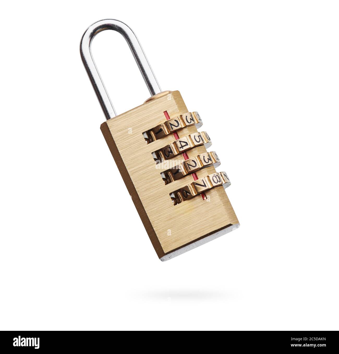 combination lock isolated on a white background with clipping path ...