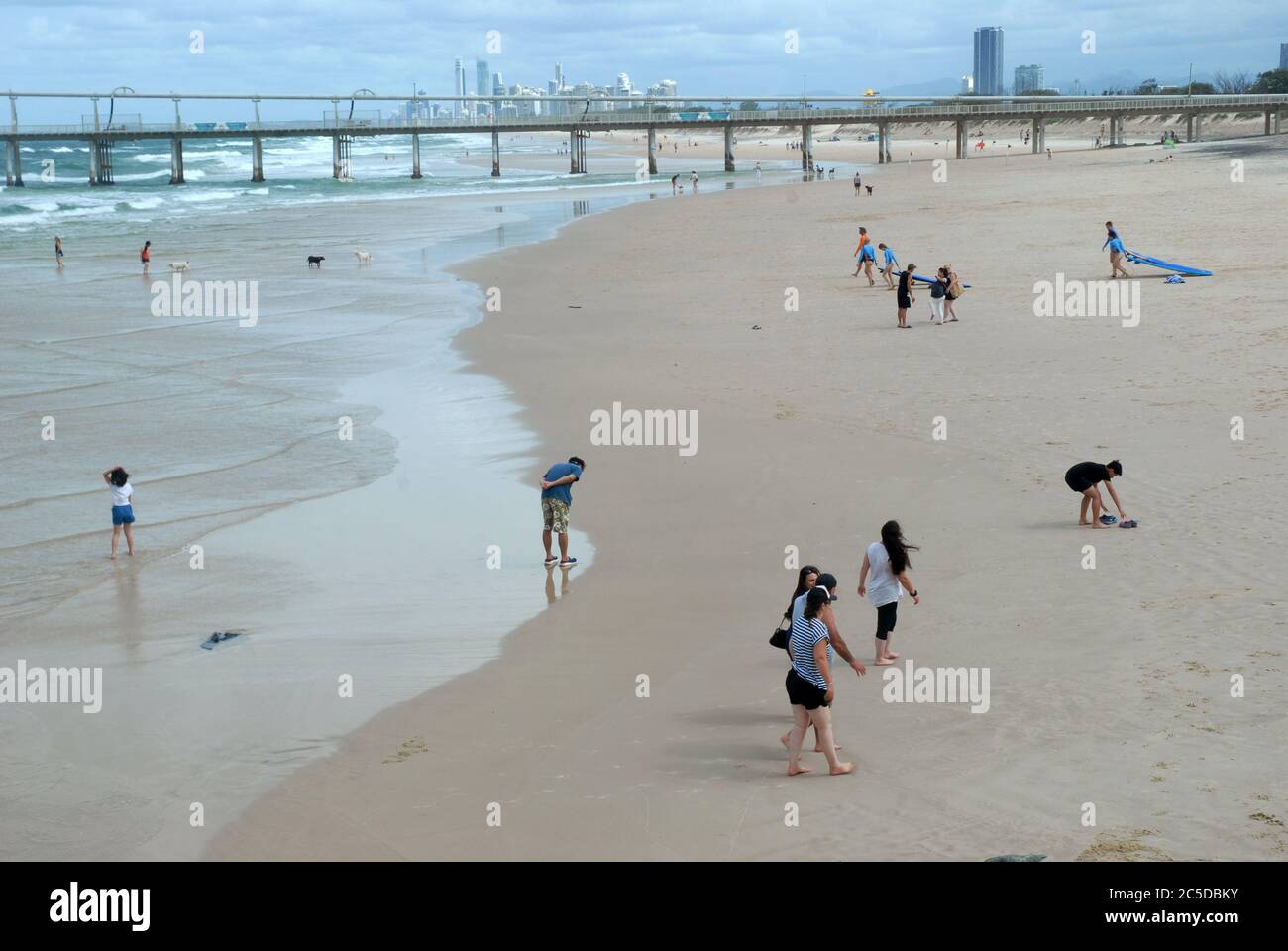 The Spit beach, Surfers Paradise, Gold Coast, Queensland, Australia. Stock Photo
