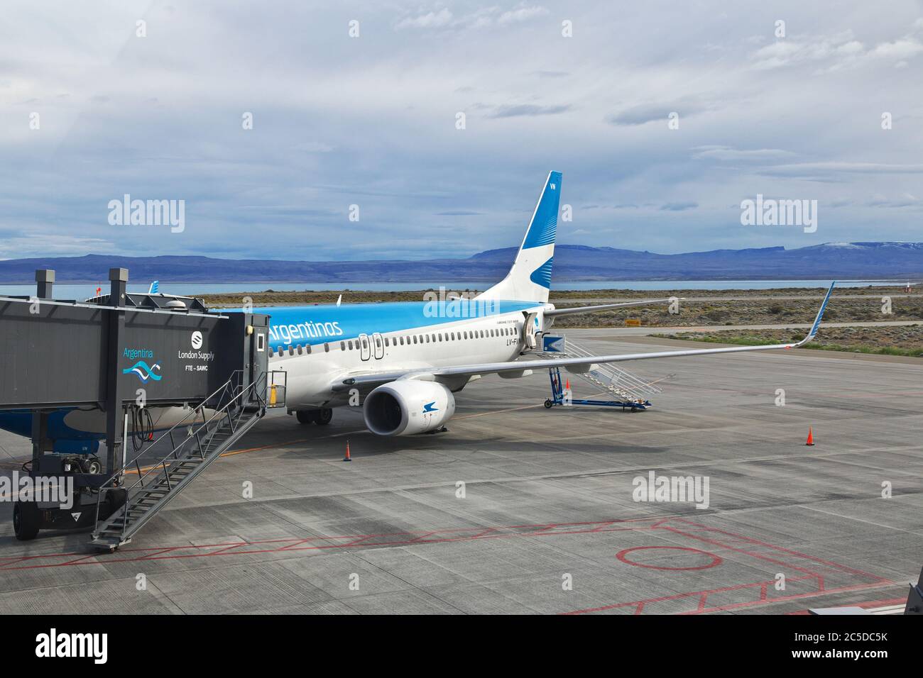 El Calafate Airport in Patagonia, Argentina Stock Photo