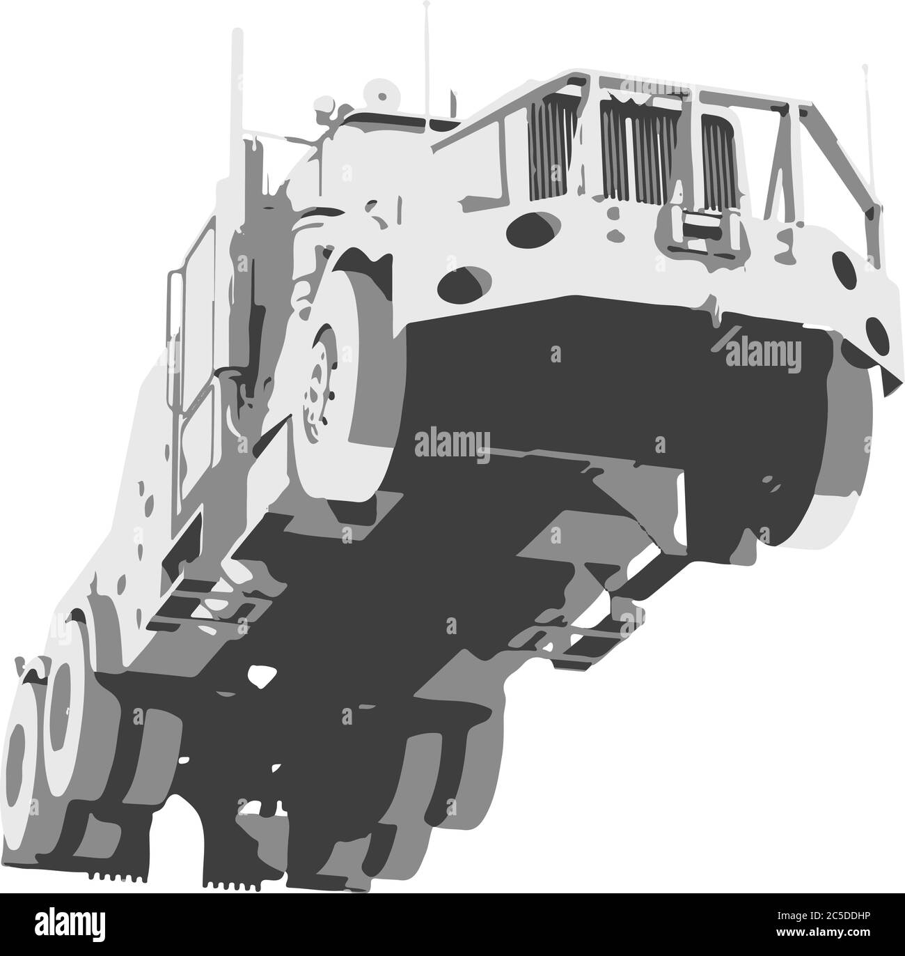 isolated road truck vector on white background Stock Vector Image & Art ...