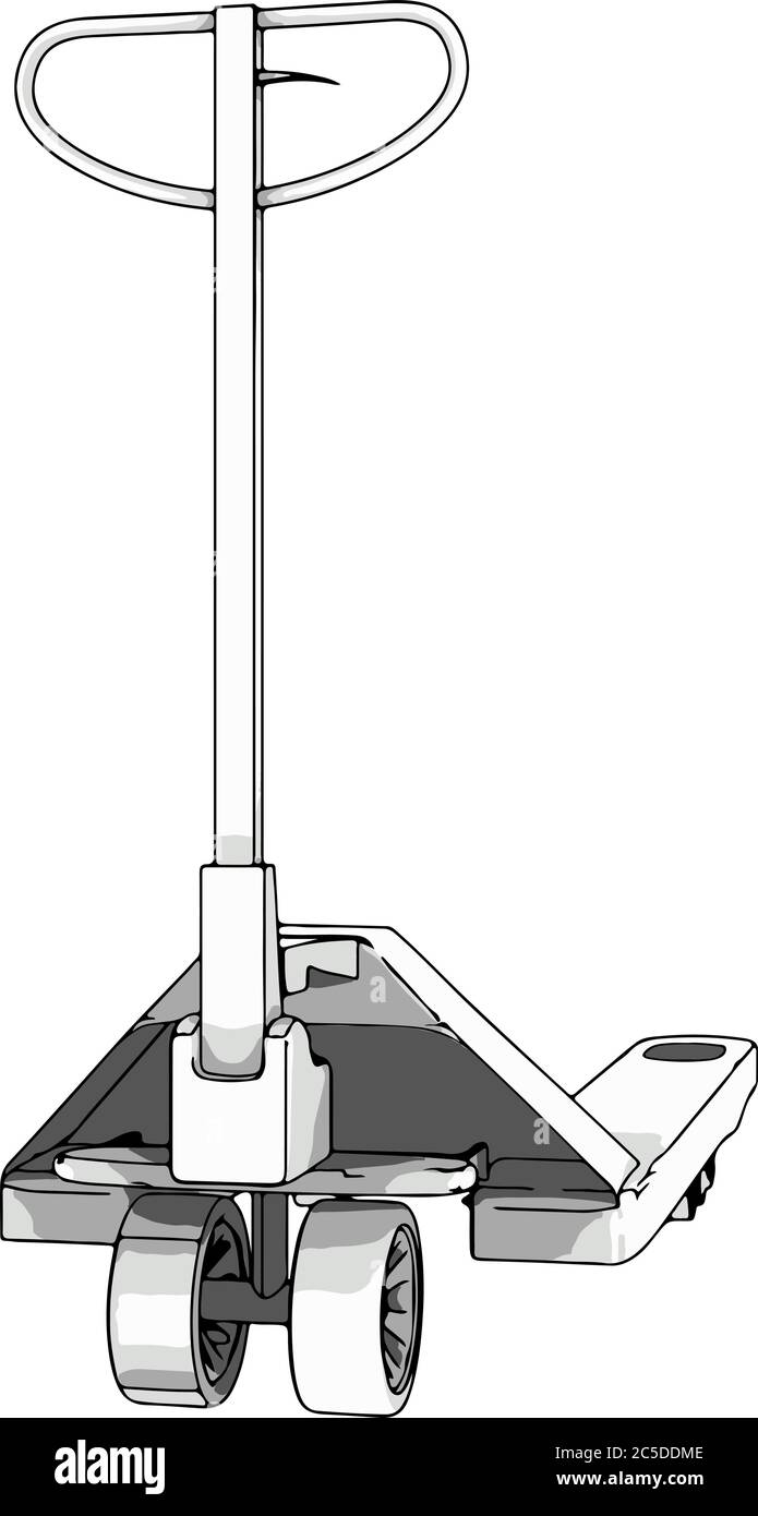 pallet truck vector on a white background Stock Vector