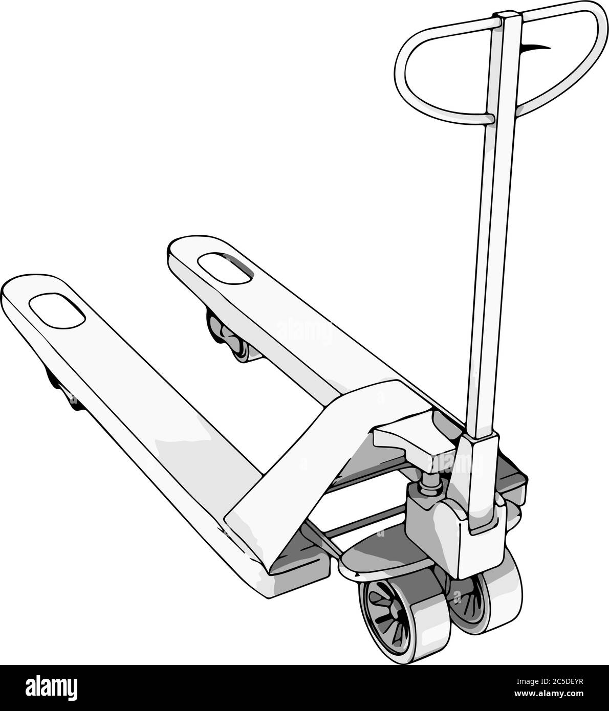 pallet truck vector on a white background Stock Vector Image & Art Alamy