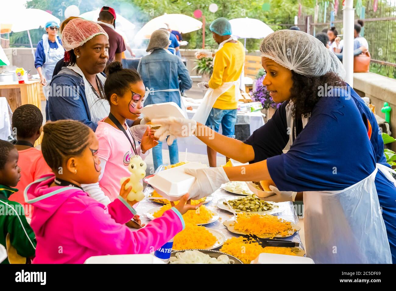 Johannesburg, South Africa March 24, 2018 Soup Kitchen community