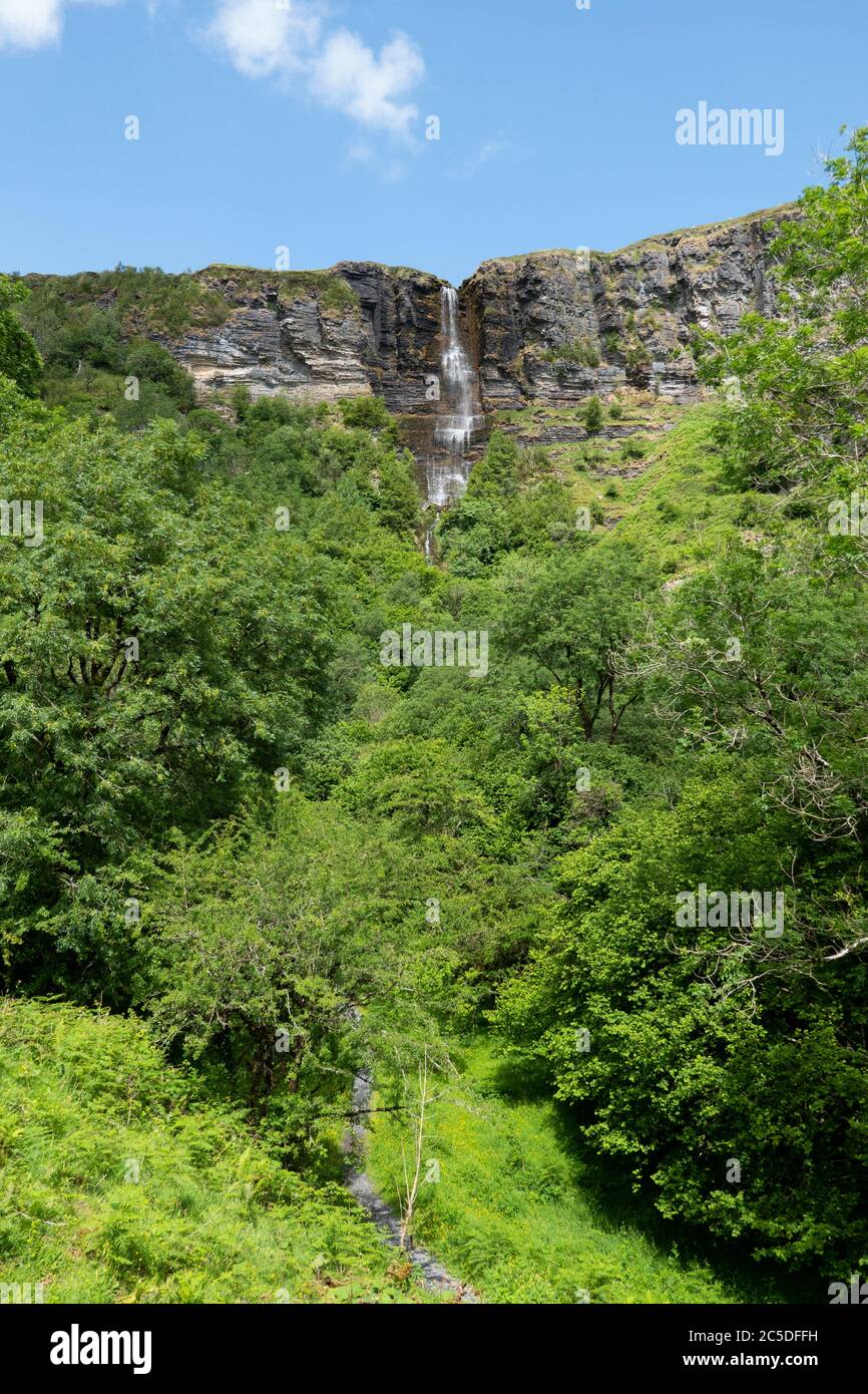 Waterfall Devil's Chimney or Sruth in Aghanidh An Aird, tallest