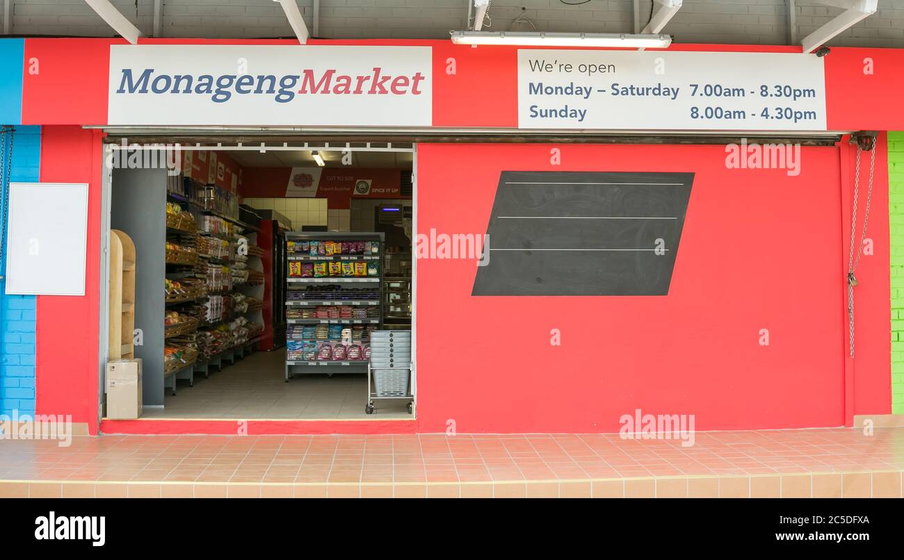 Johannesburg, South Africa February 24, 2016 Entrance at local Pick