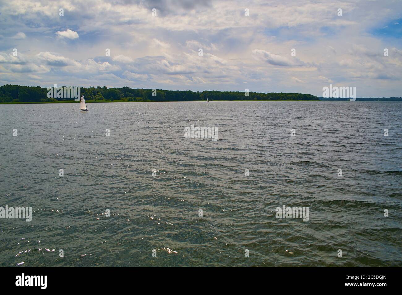 Lake Ratzeburg, a large national reserve and recreational area in ...