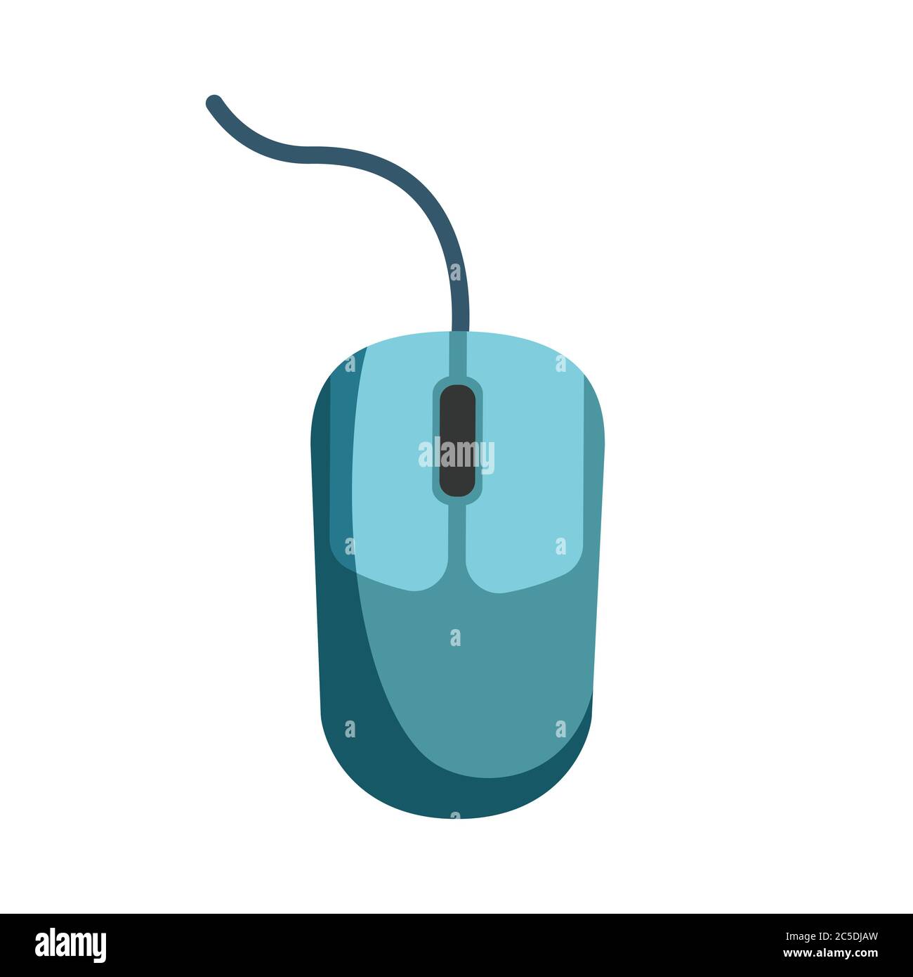 Computer Mouse Laptop on white background. Vector illustration in trendy  flat style Stock Vector Image & Art - Alamy