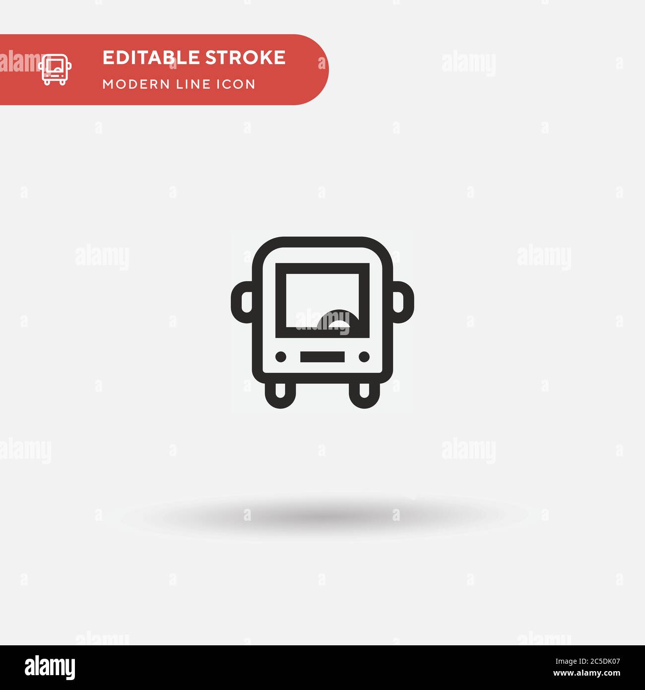 Bus Simple vector icon. Illustration symbol design template for web ...