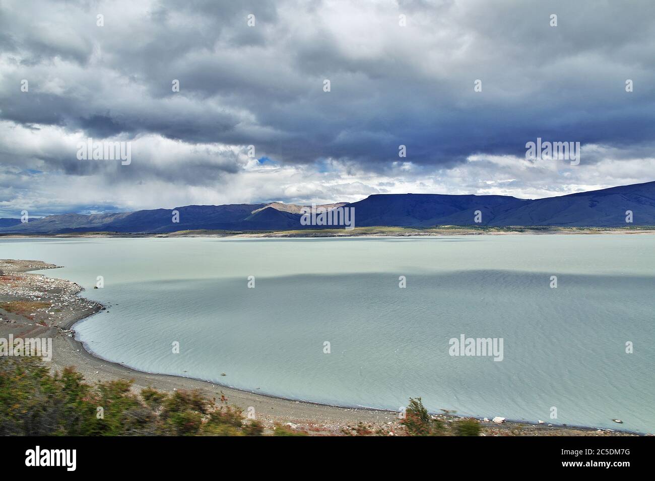 Lago argentino lake in El Calafate, Patagonia, Argentina Stock Photo ...
