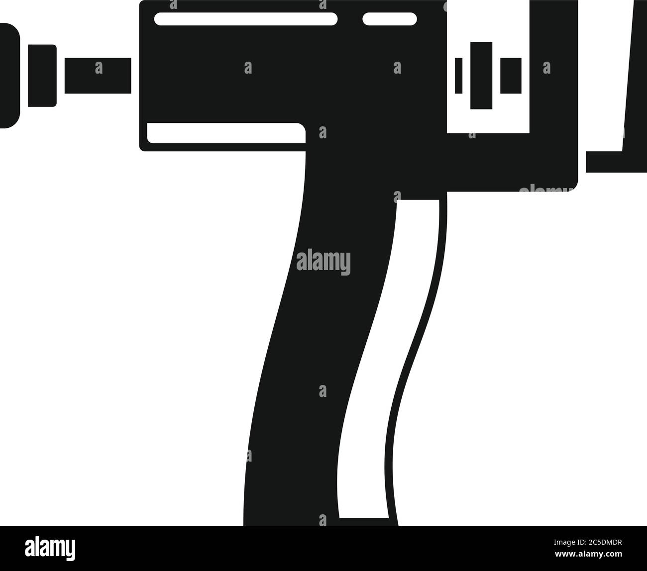 Piercing gun icon. Simple illustration of piercing gun vector icon for web design isolated on white background Stock Vector