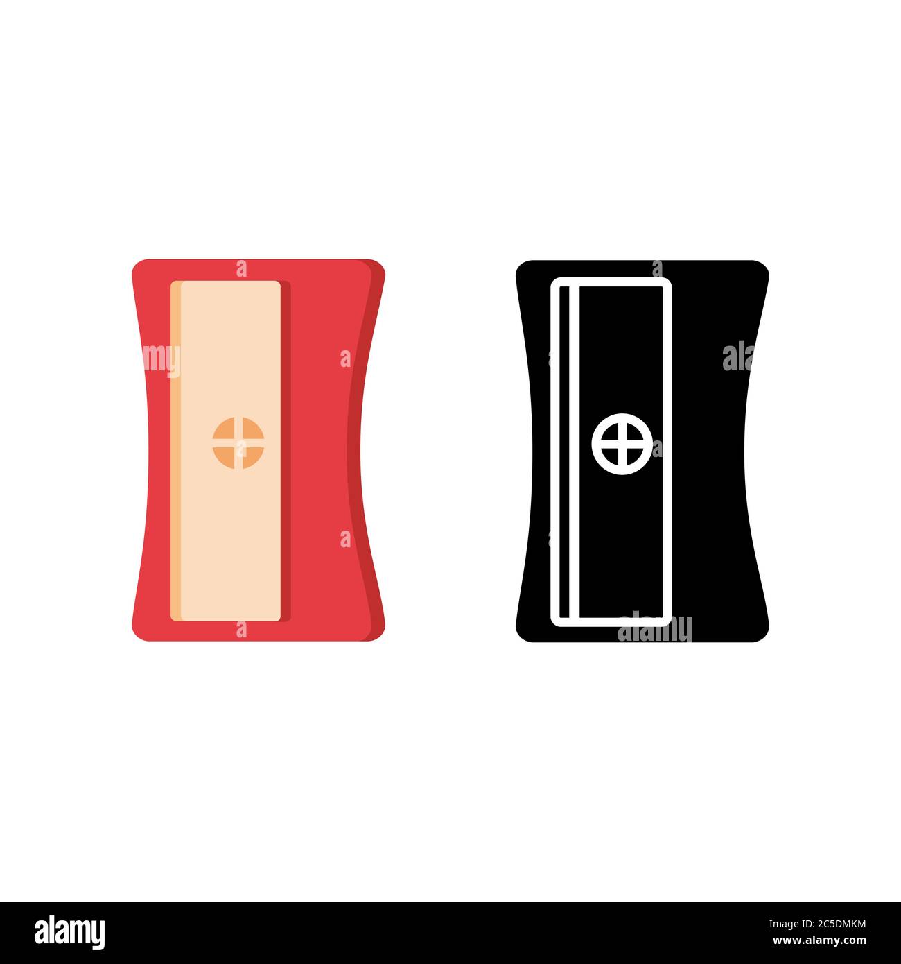 Pencil sharpener on white background. Stock Vector illustration Stock ...