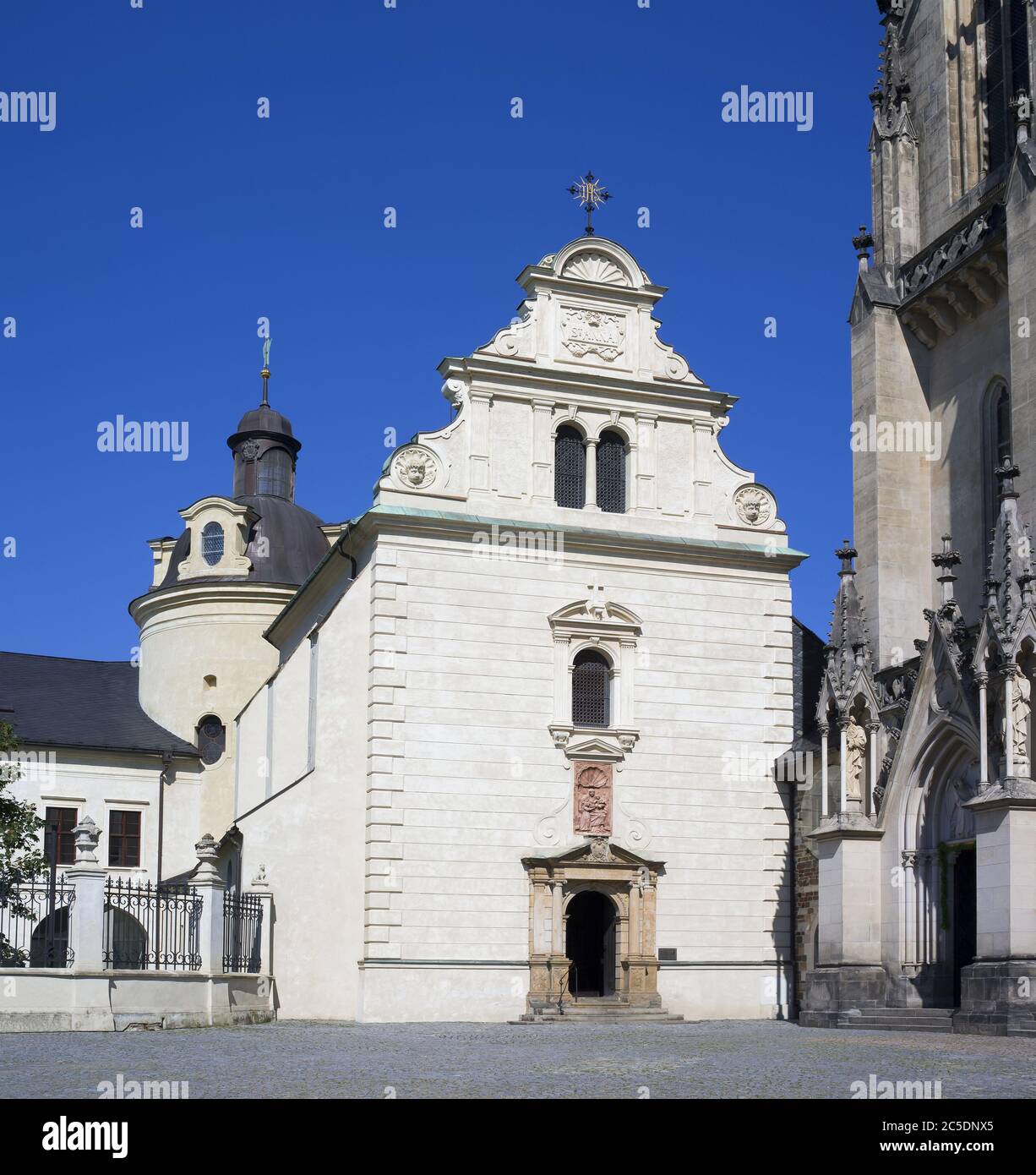 Church of Saint Anne ( Kostel Svate Anny ), Olomouc castle ( Olomoucky hrad ), Olomouc, Czech Republic / Czechia, Central Europe - sacral building Stock Photo
