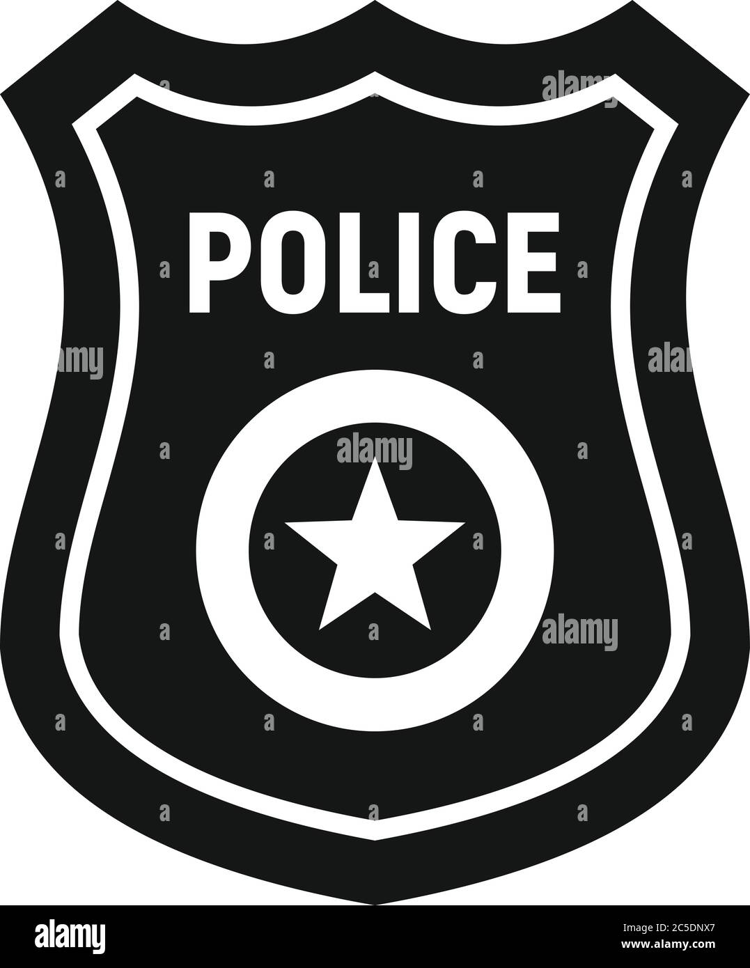 Gold Police Badge Clip Art