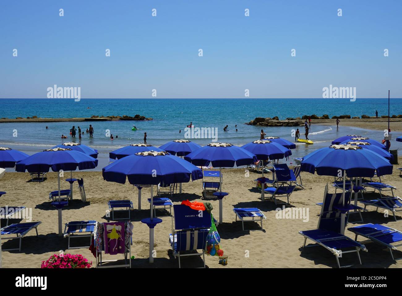 Anzio beach, Italy Stock Photo