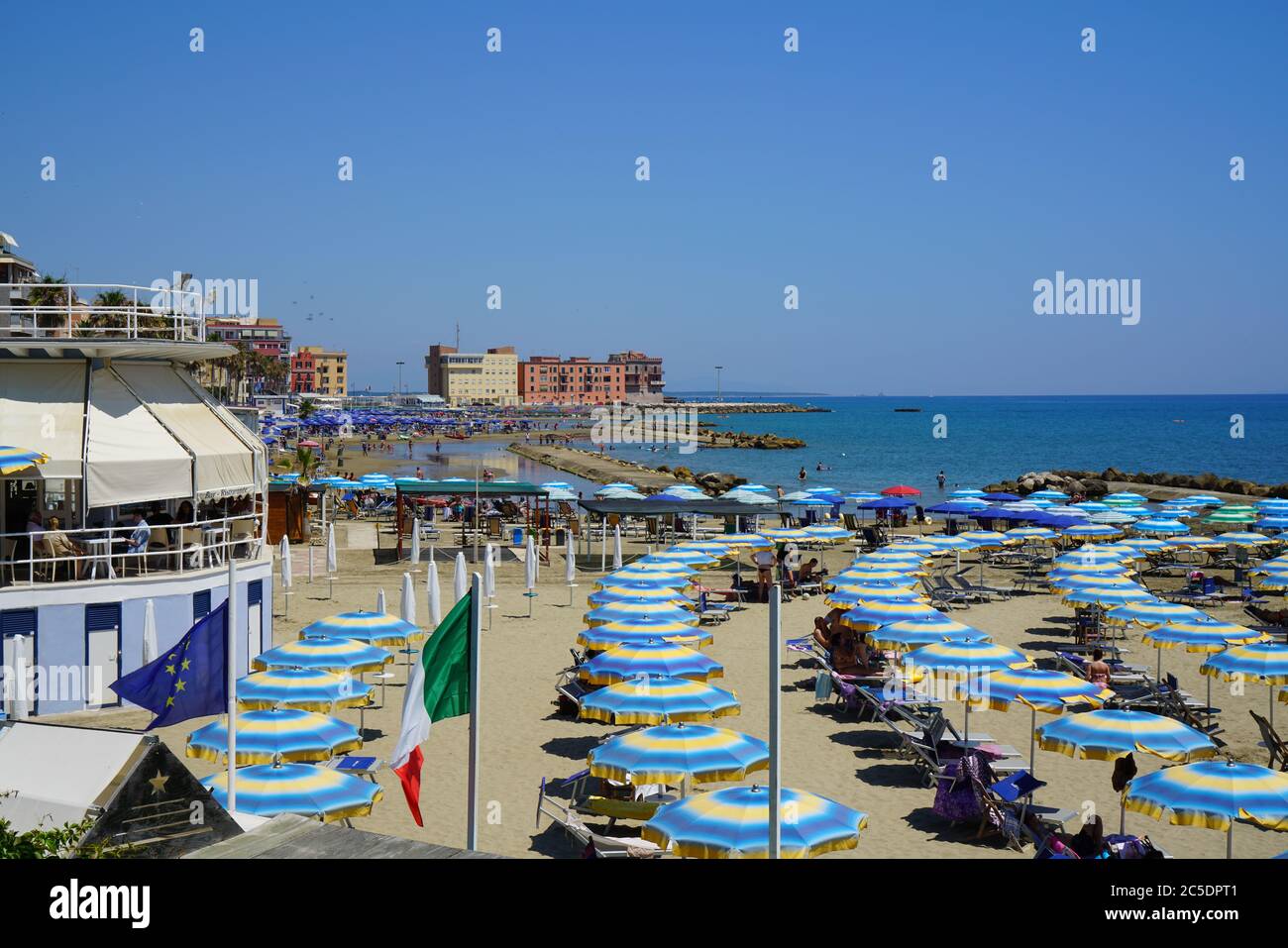 Anzio beach, Italy Stock Photo