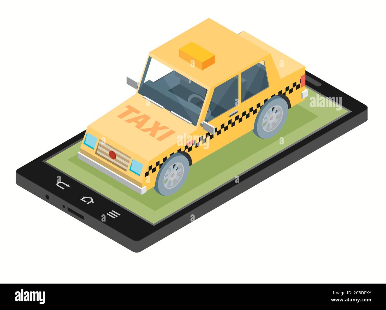 Taxi service design over white background, vector illustration. Stock Vector