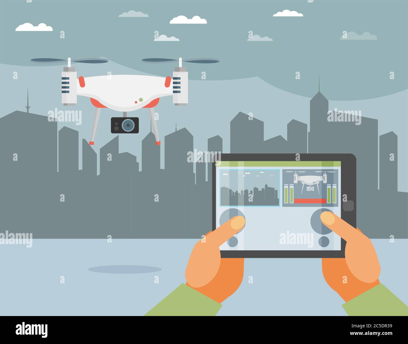 Drone technology vector vectors hi-res stock photography and images - Alamy