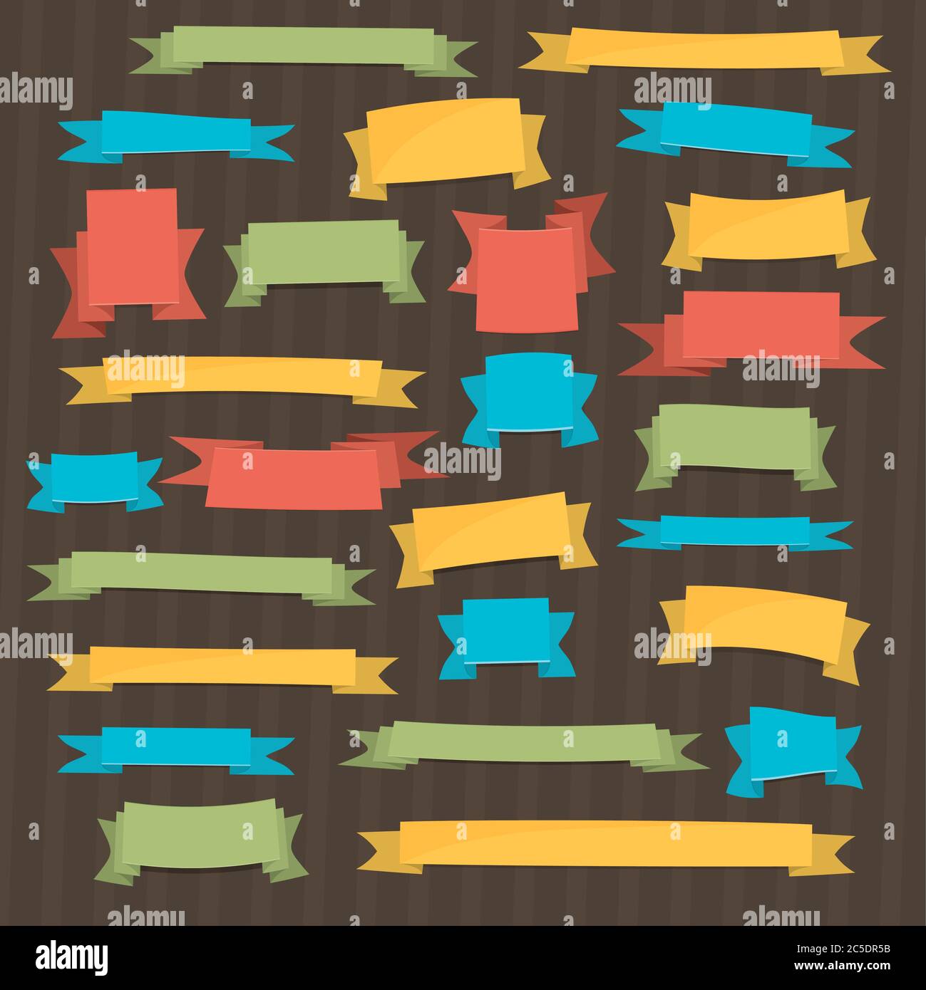 Vector color Ribbons Set Stock Vector Image & Art Alamy
