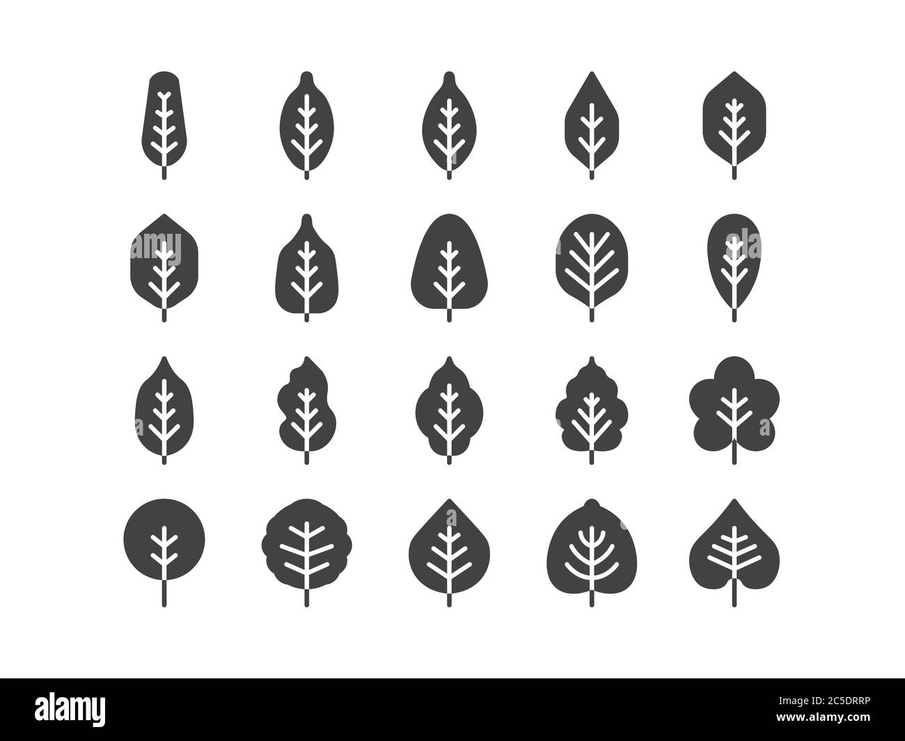 Spring Solid Glyphe line Icon Set Spring Concept Minimal Style Illustration Vector EPS 10. Stock Vector