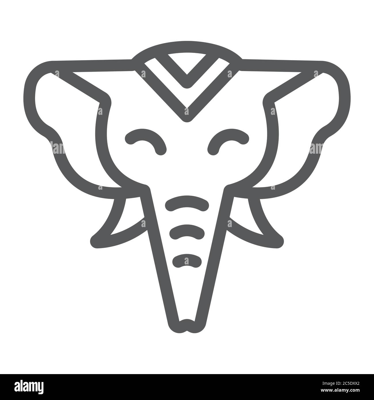 Young asian elephant Stock Vector Images - Alamy
