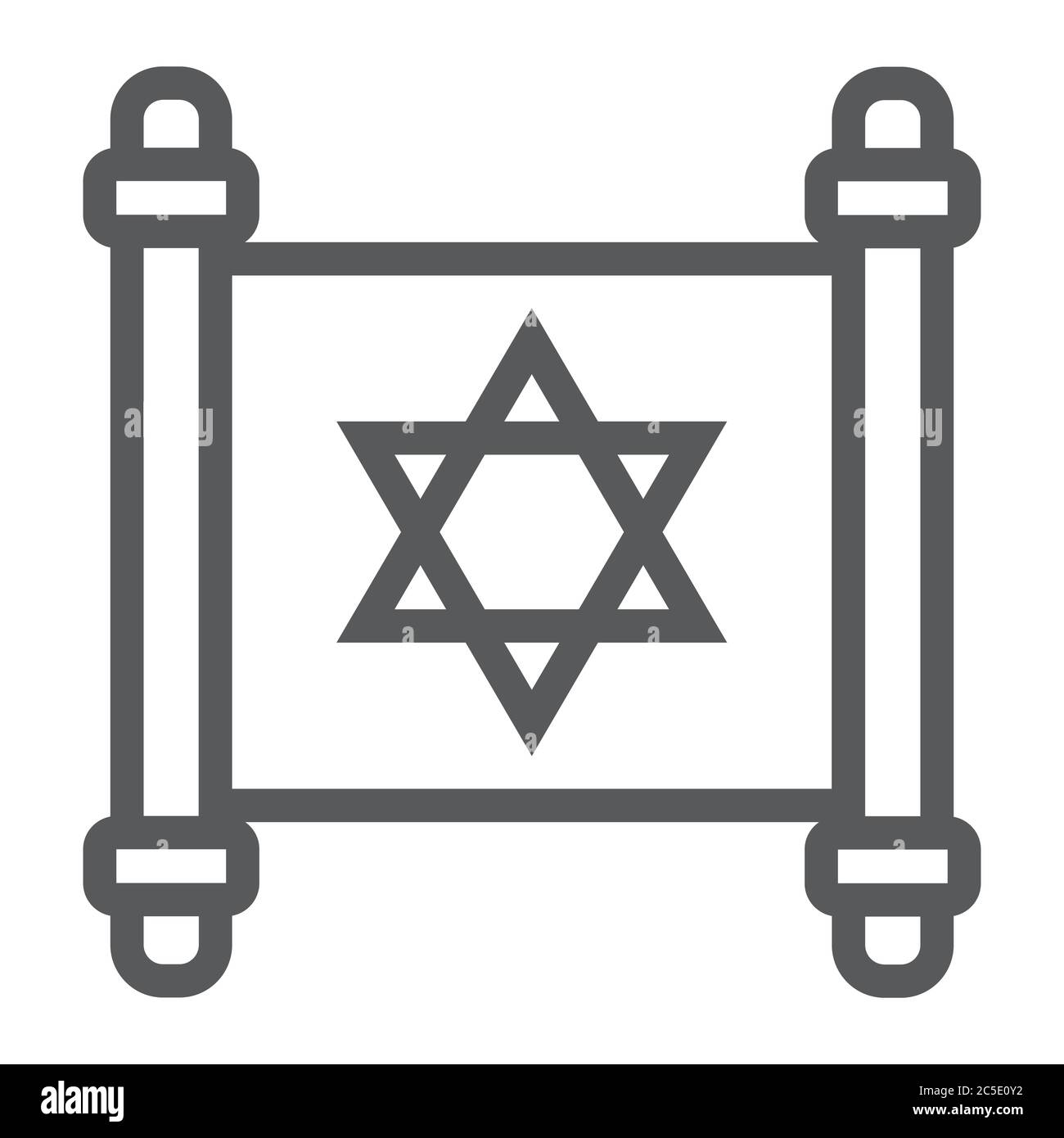 Traditional jewish torah scroll Royalty Free Vector Image