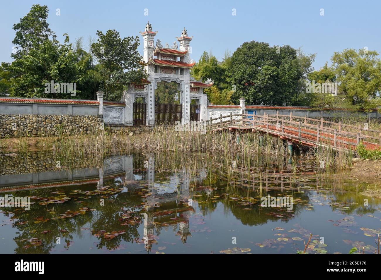 Vietnamese Buddhist monastery at the monastic zone of Lumbini in Nepal