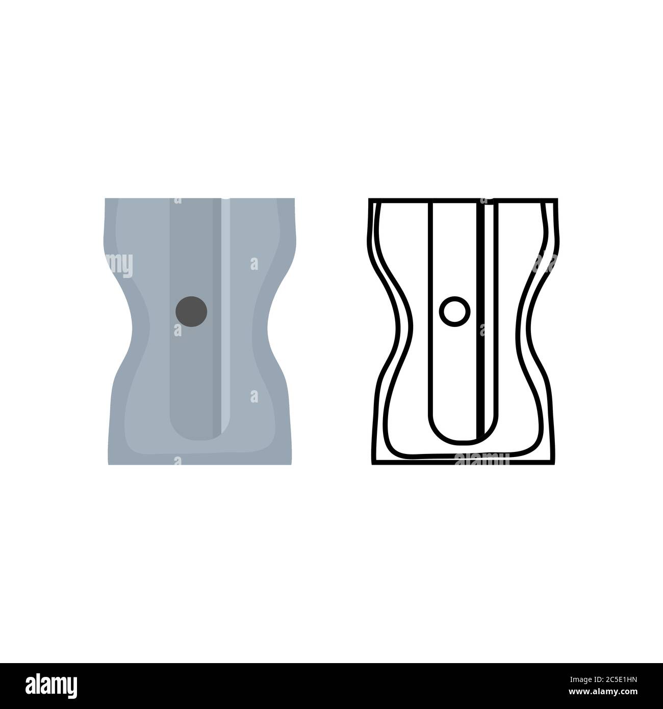 Pencil sharpener on white background. Stock Vector illustration Stock ...