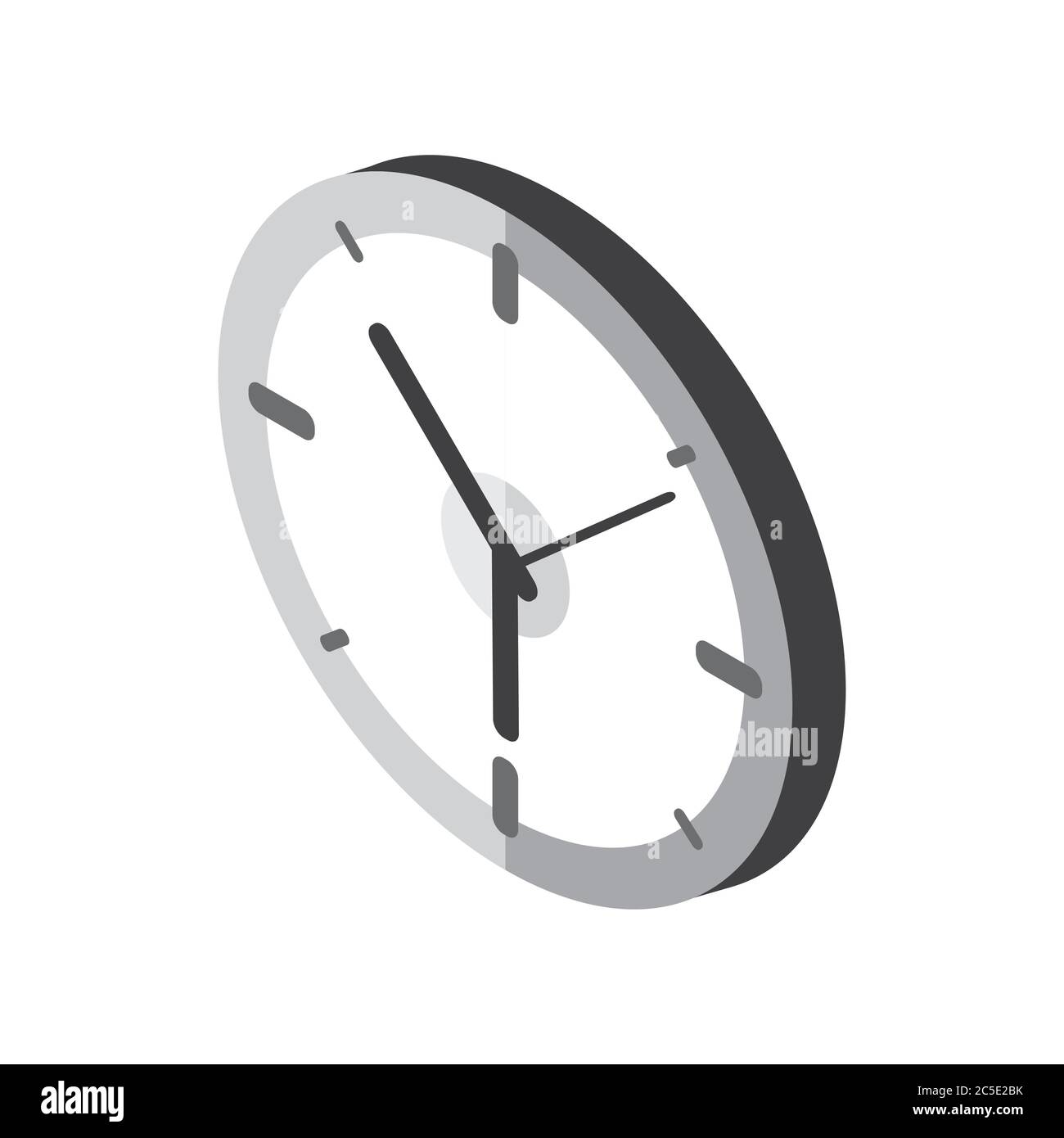 Isometric of Clock icon in trendy flat style. Vector illustration. EPS ...