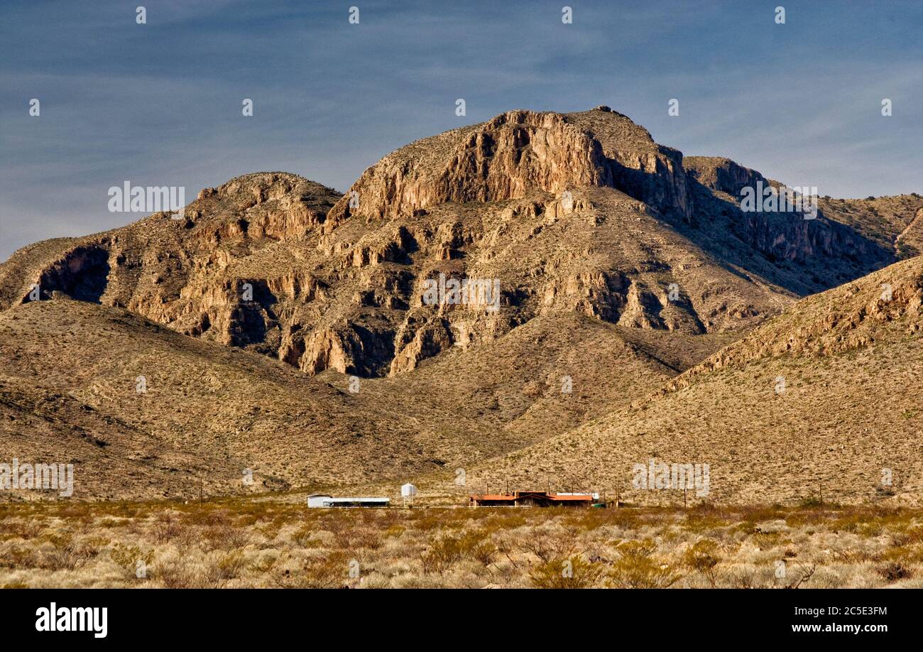 Beach Mountain Ranch in Big Bend Country, Chihuahuan Desert, near Van