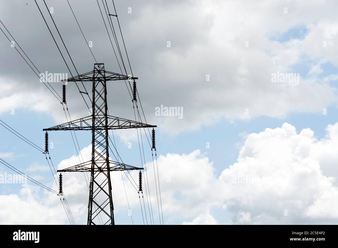 An electricity pylon, Warwickshire, UK Stock Photo