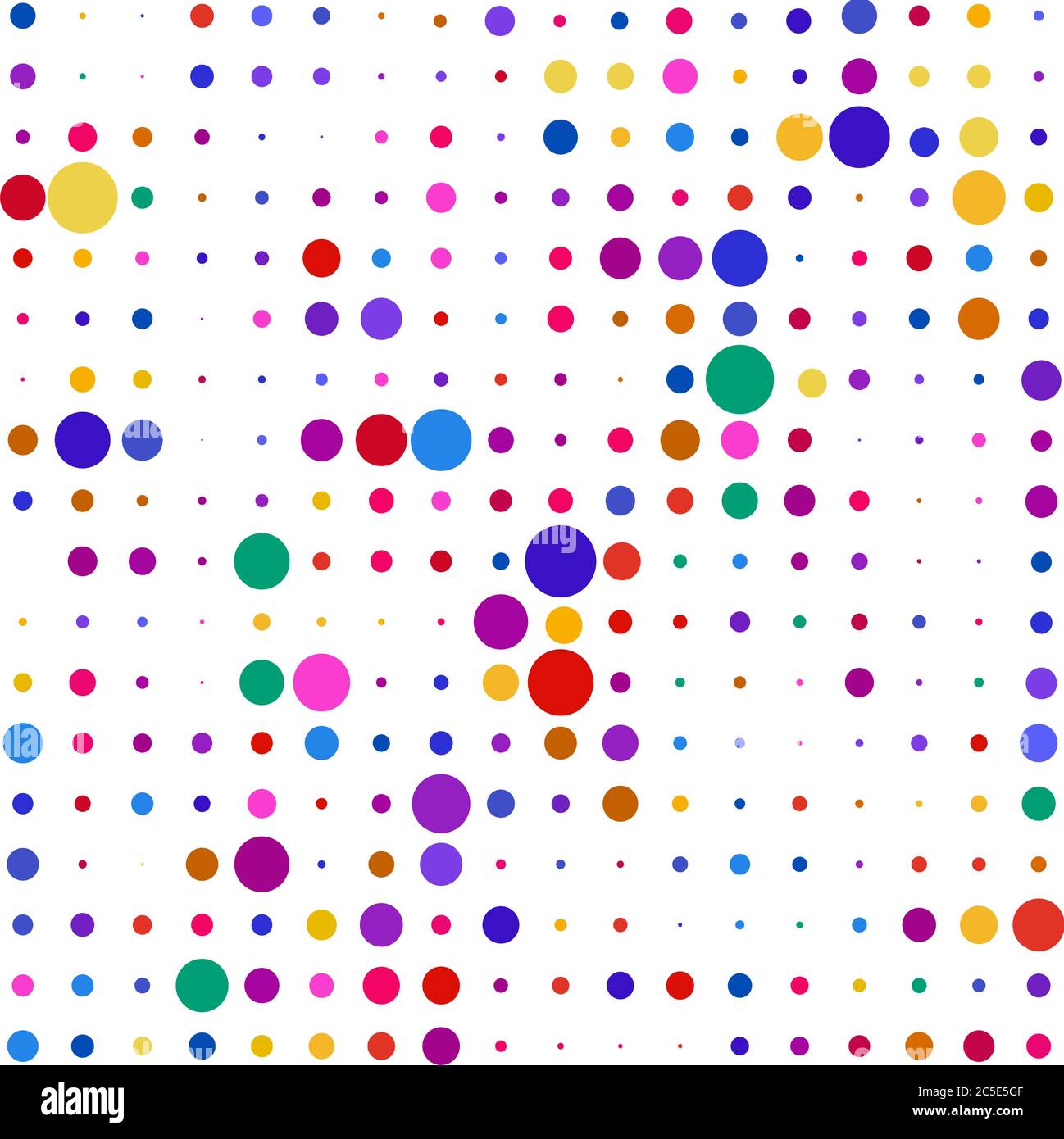 colorful polka dots on white background Stock Vector Image & Art - Alamy