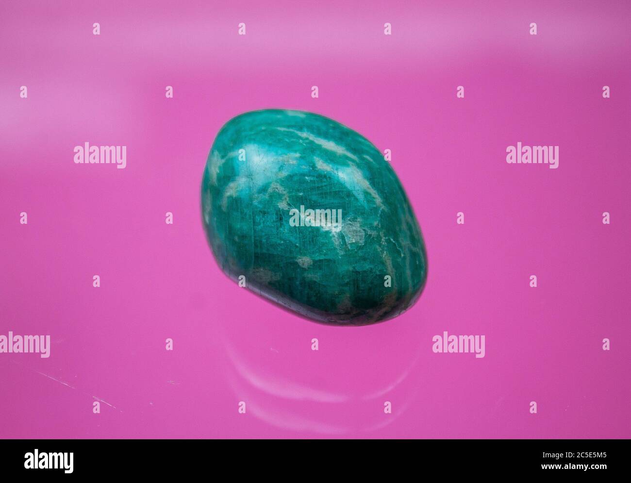 Amazonite, also known as Amazonstone, is a green tectosilicate mineral