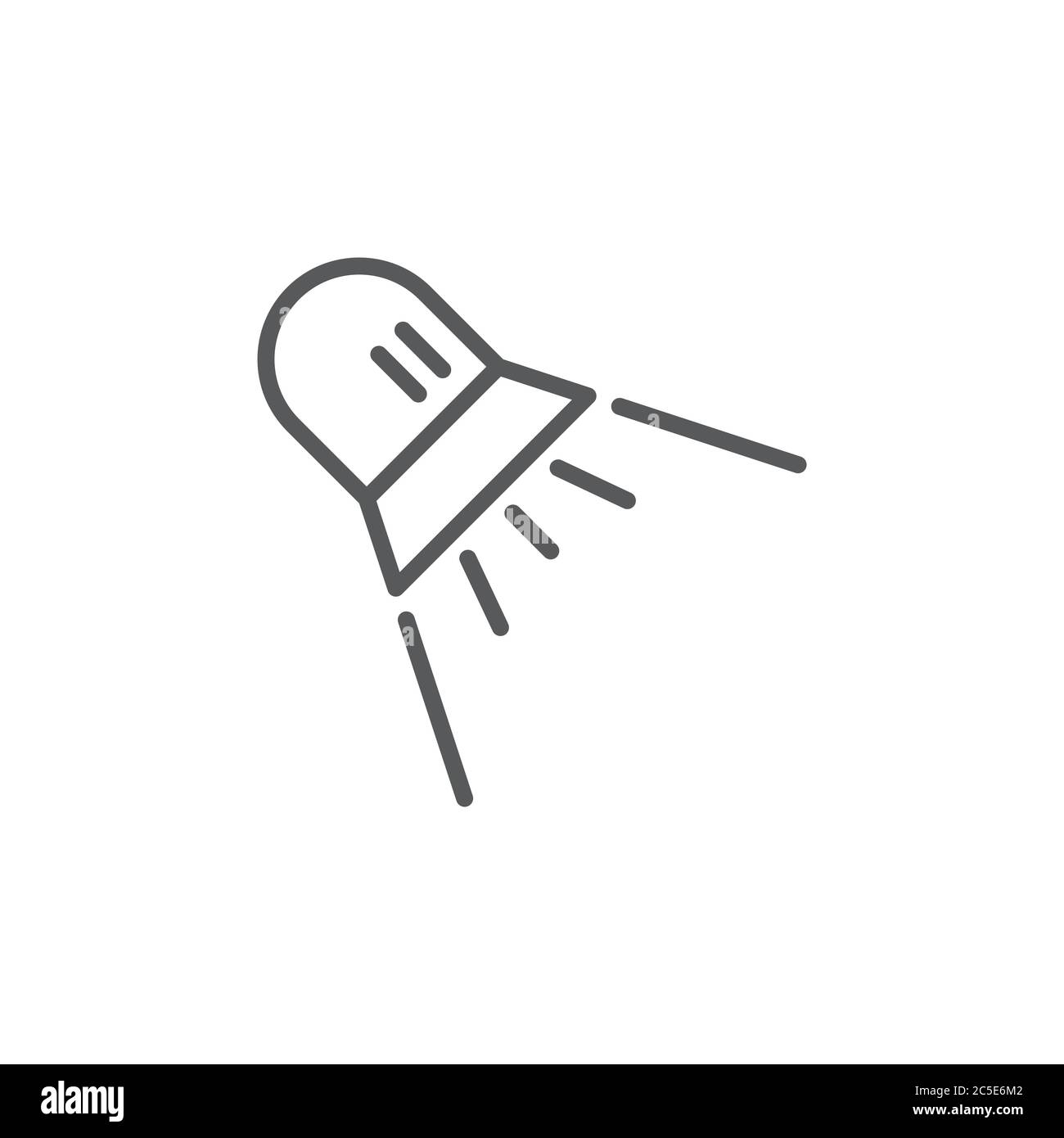 Scenic spotlight icon vector isolated on white background Stock Vector