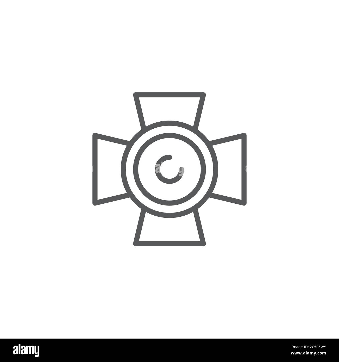 Scenic spotlight icon vector isolated on white background Stock Vector