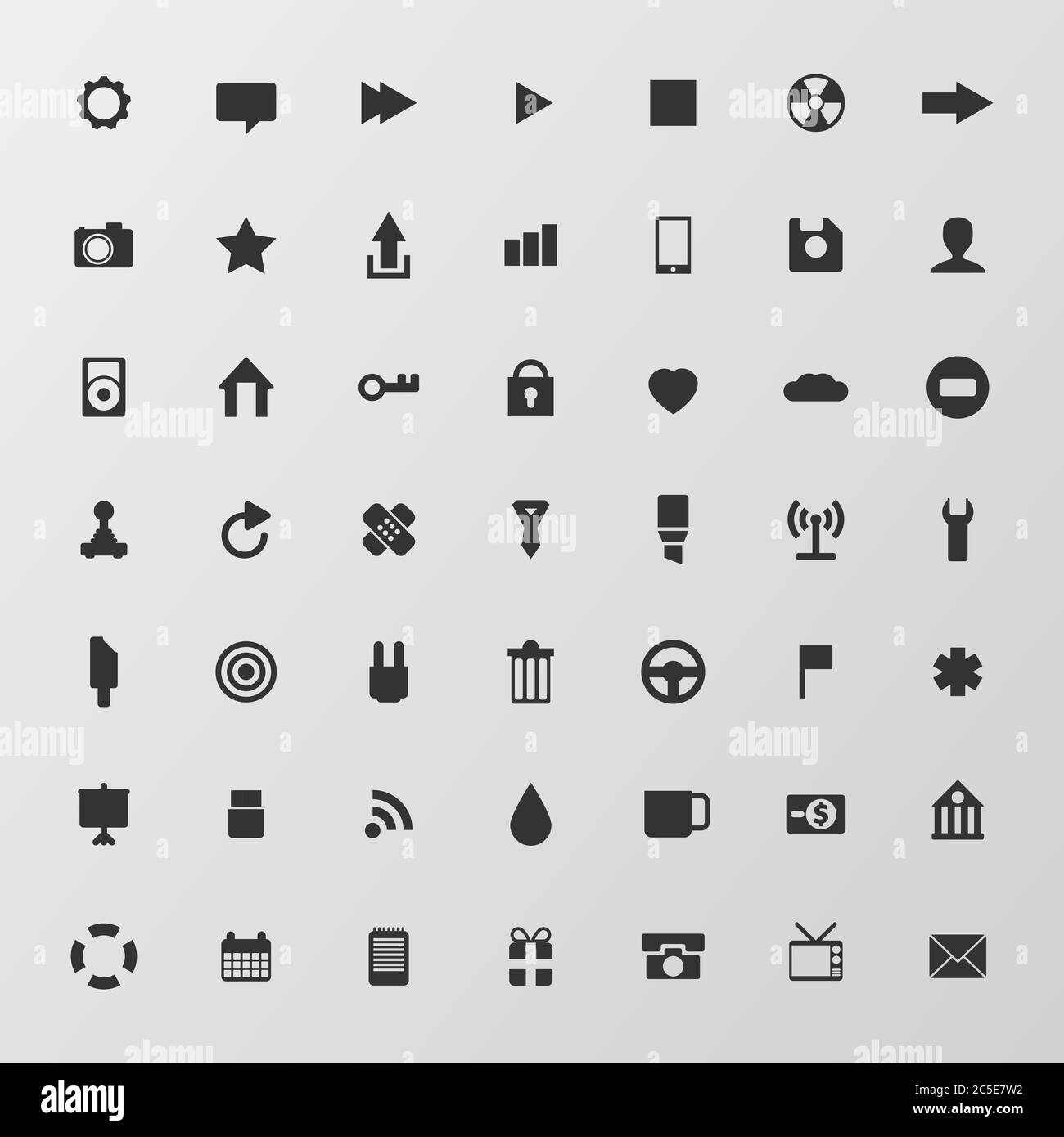 Universal Flat Icons. For Web and Mobile Stock Vector Image & Art - Alamy