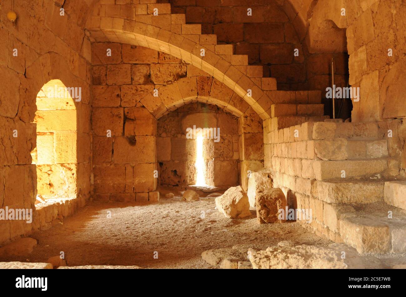 Byblos historic castle. Die historische Ritterburg in Byblos Stock Photo