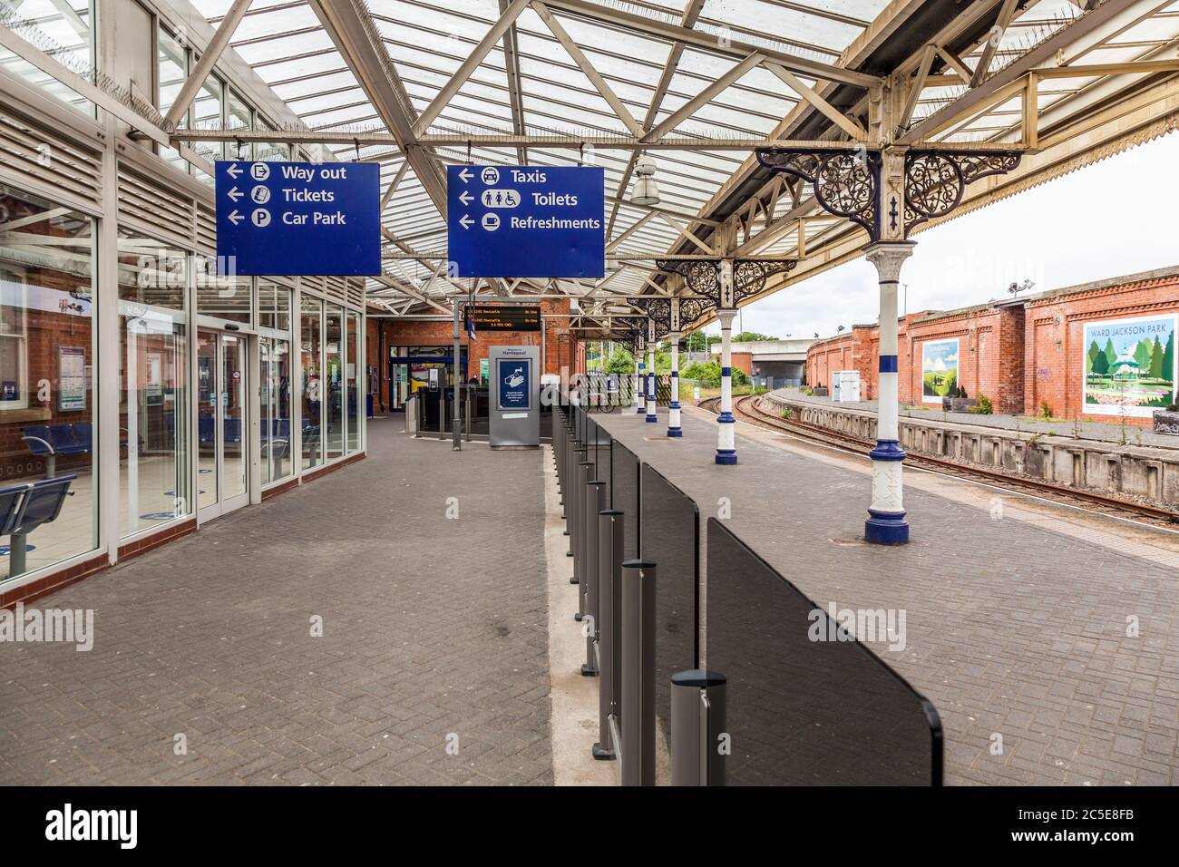 The Railway Station at Hartlepool, England, UK Stock Photo Alamy