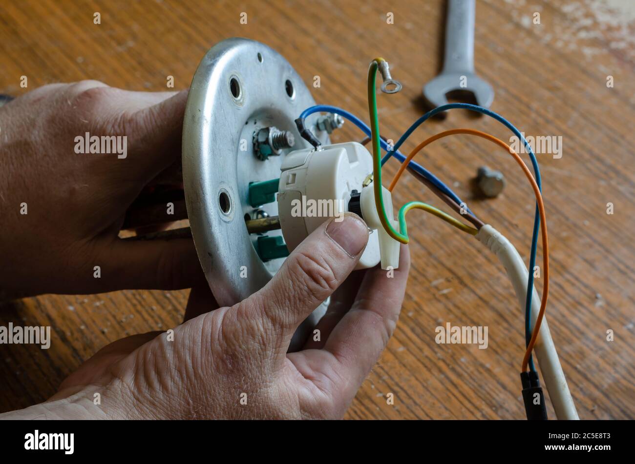 Installation of a temperature regulator of a water heater part 2 6