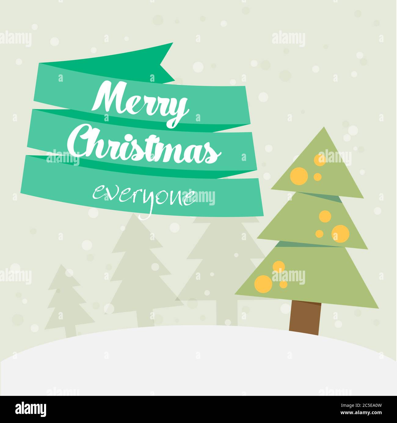 Christmas vintage greeting card. Vector illustration Stock Vector Image ...