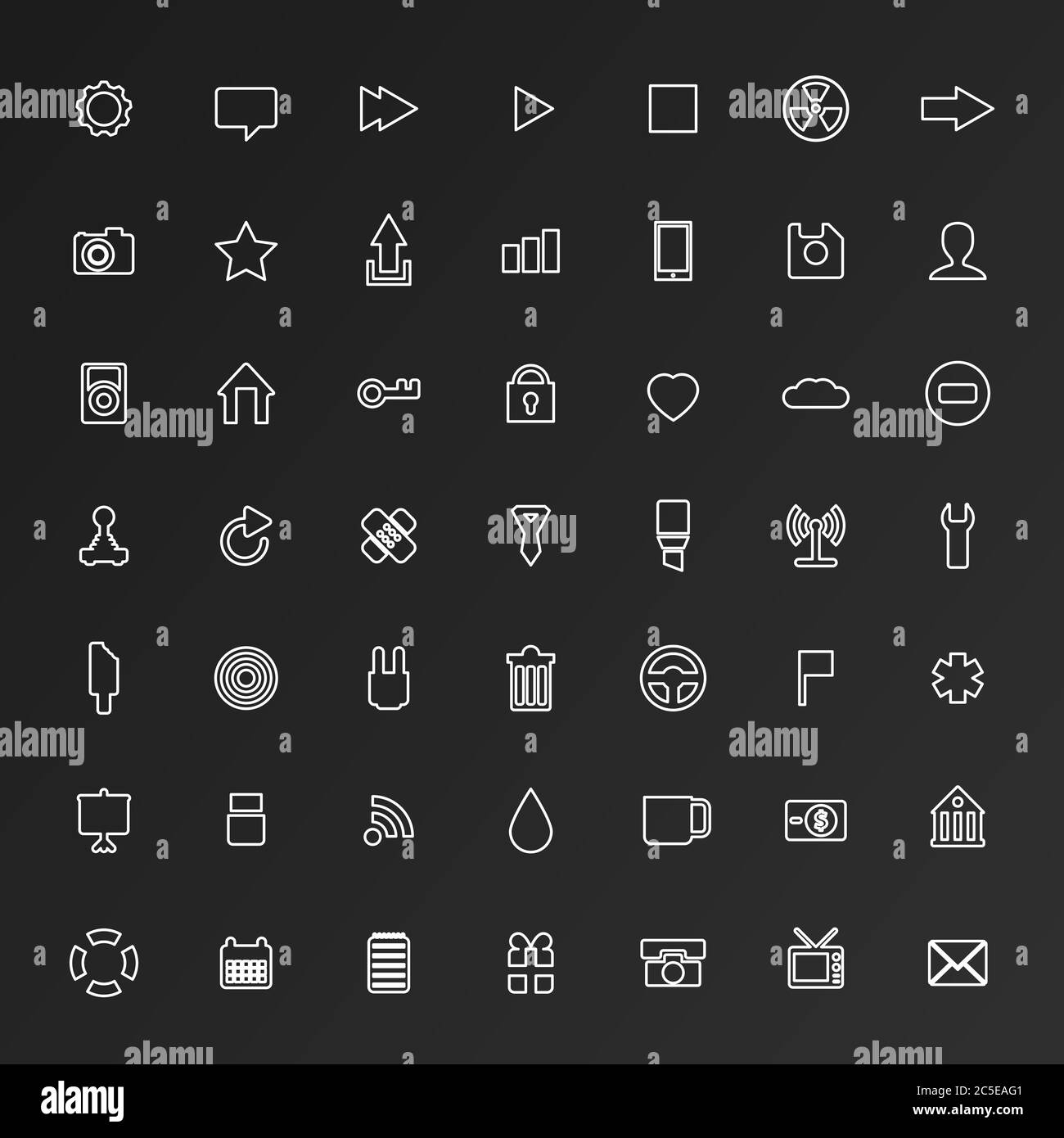 Universal Flat Icons. For Web and Mobile Stock Vector Image & Art - Alamy