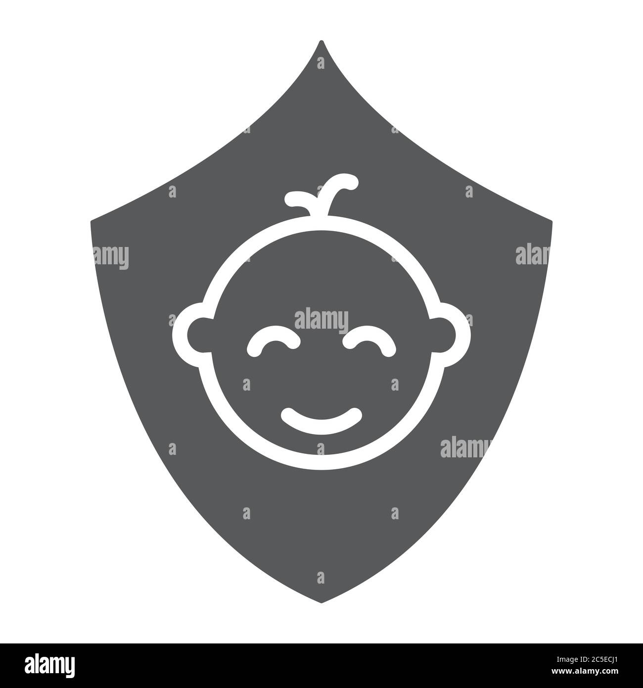 Children insurance glyph icon, kids and care, family insurance sign ...