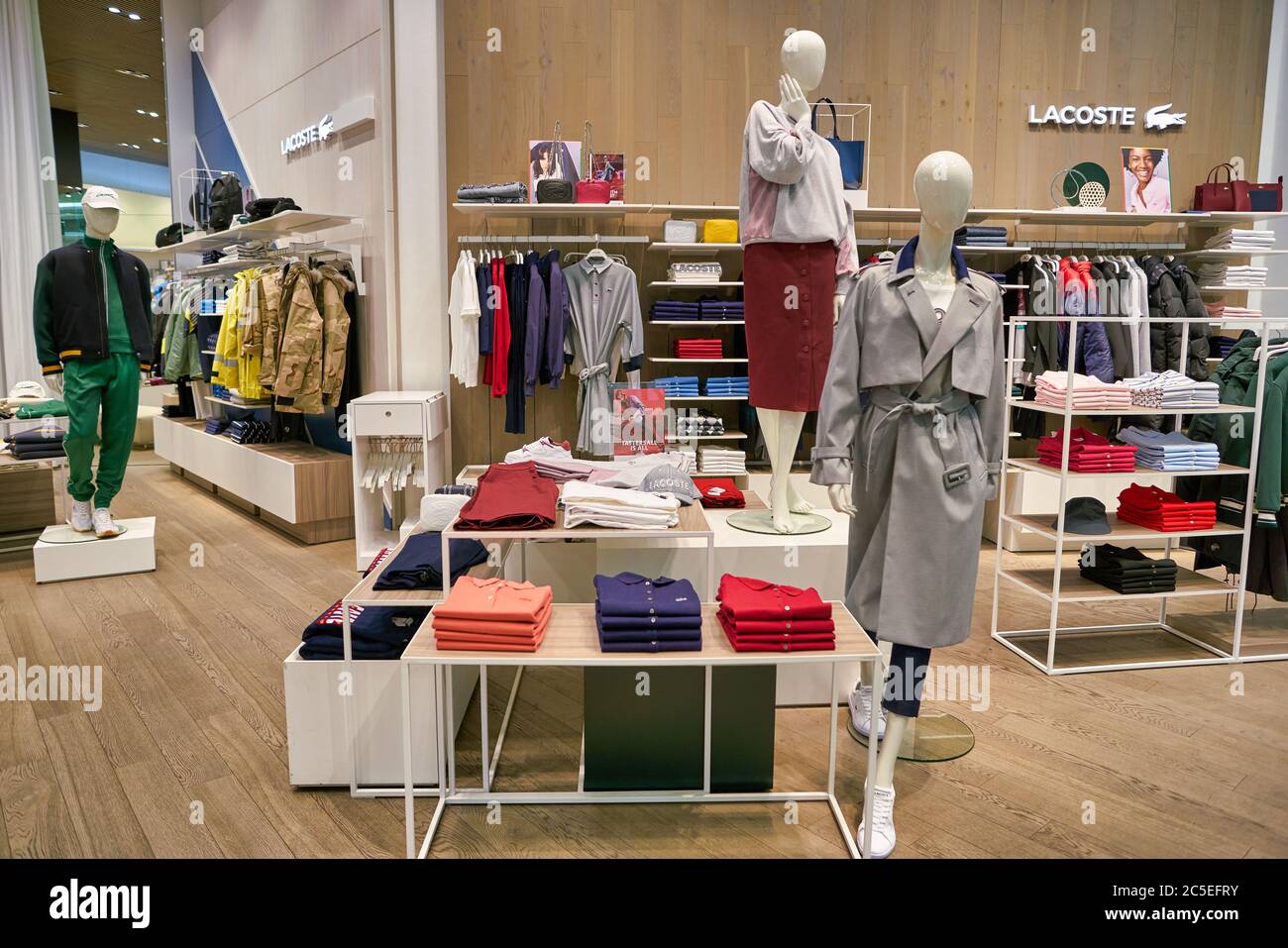 BERLIN, GERMANY - CIRCA SEPTEMBER, 2019: interior shot of Lacoste store in  Berlin Stock Photo - Alamy
