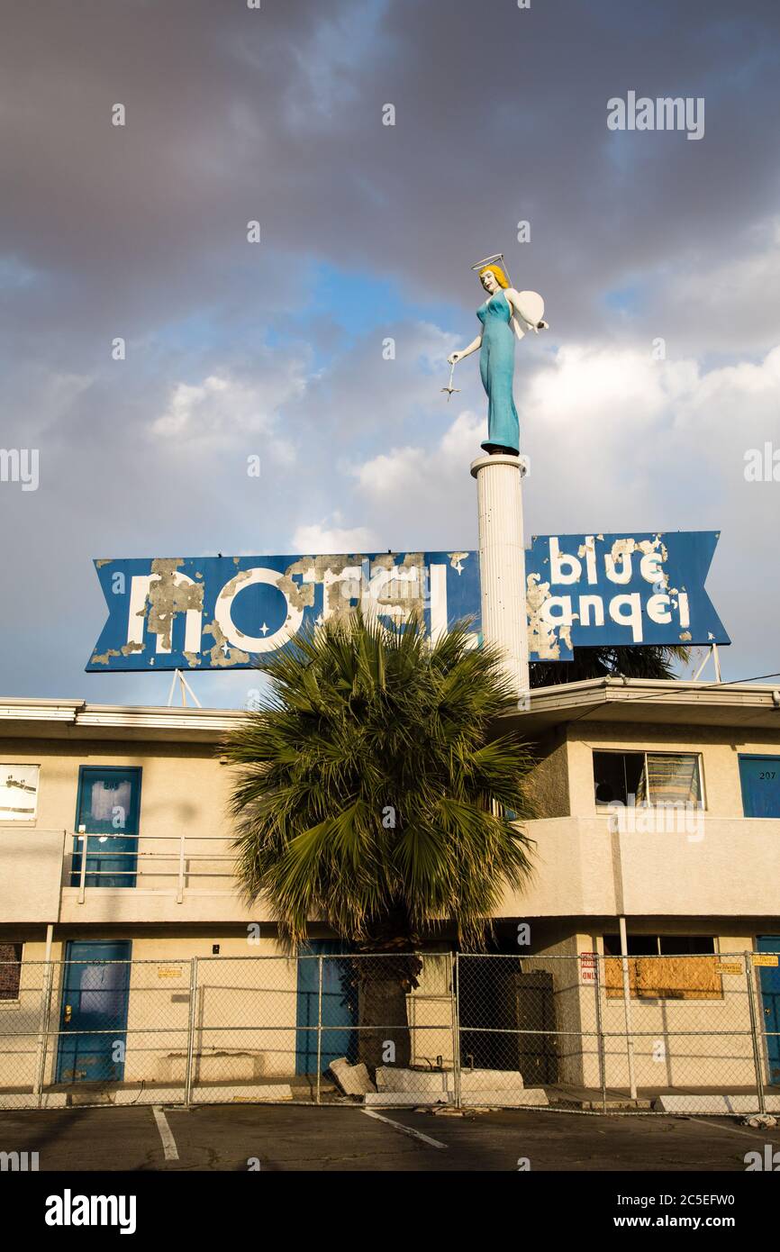 Las Vegas April 17 The Blue Angel Motel was once in the thriving