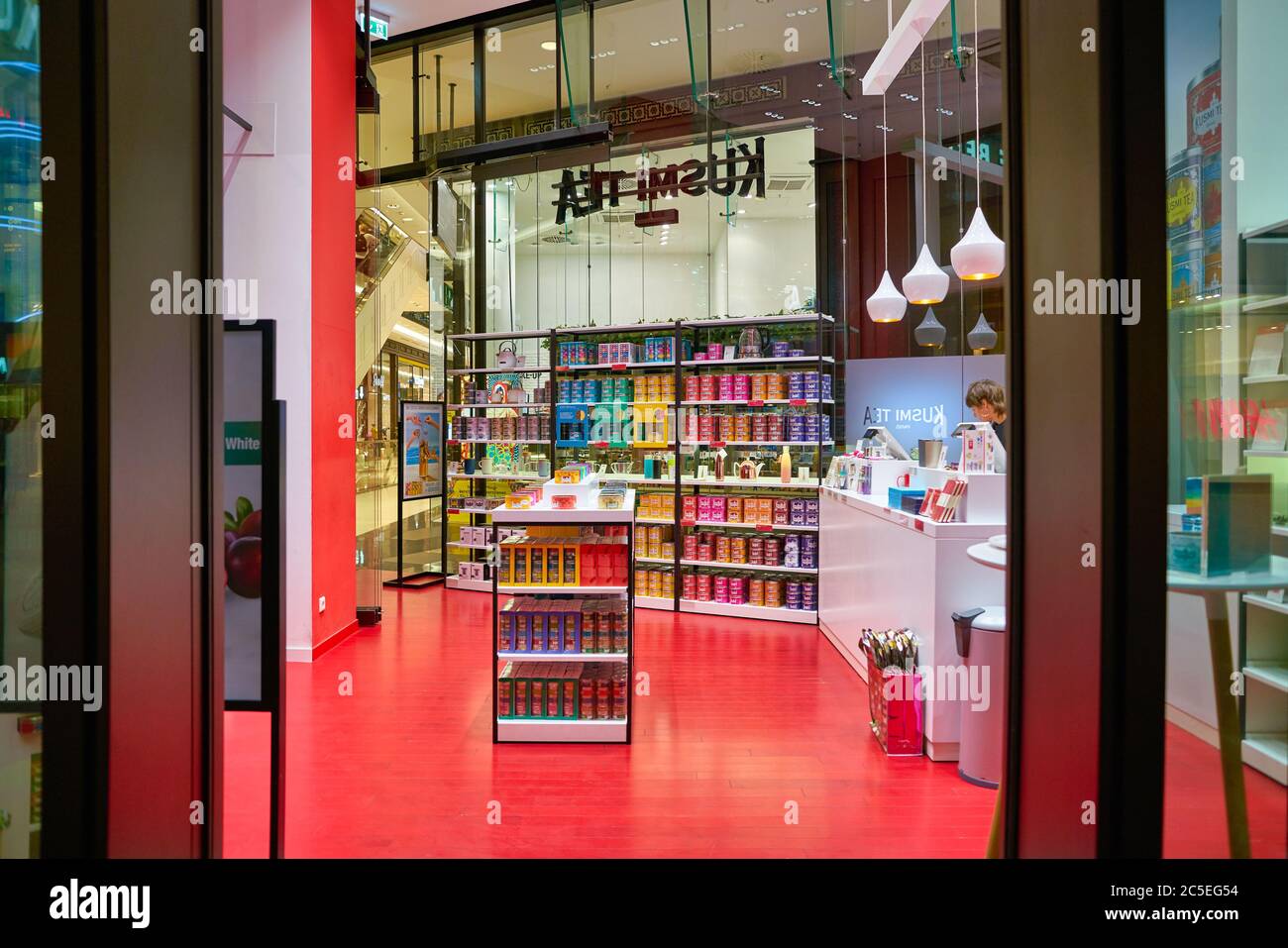 BERLIN, GERMANY CIRCA SEPTEMBER, 2019 various teas on display at