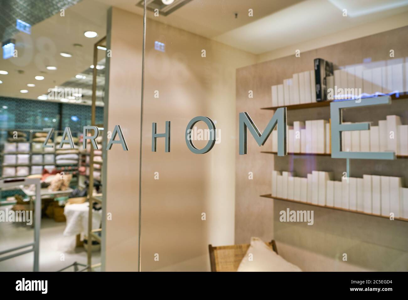 BERLIN, GERMANY - CIRCA SEPTEMBER, 2019: close up shot of Zara Home sign  seen at a store in Mall of Berlin Stock Photo - Alamy