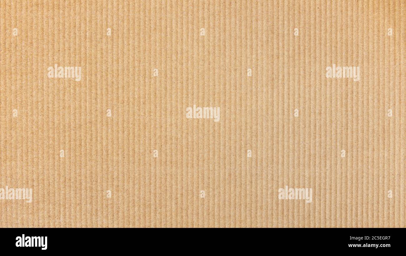 Paper cardboard background. Natural corrugated carton sheet. Kraft  cardboard texture with vertical stripes. Seamless light brown paperboard  for backgr Stock Photo - Alamy