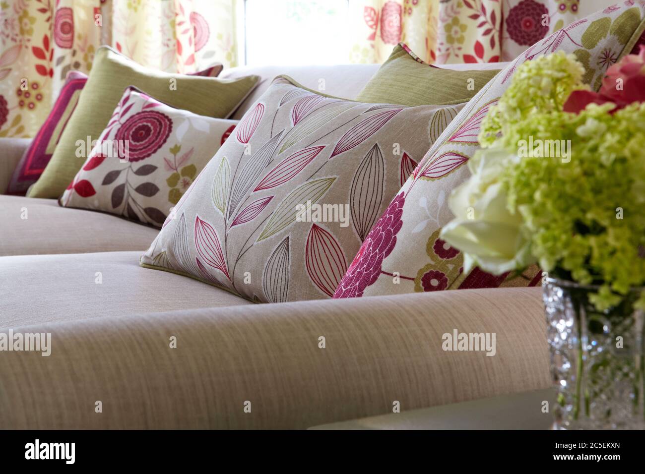 multi colored pillows