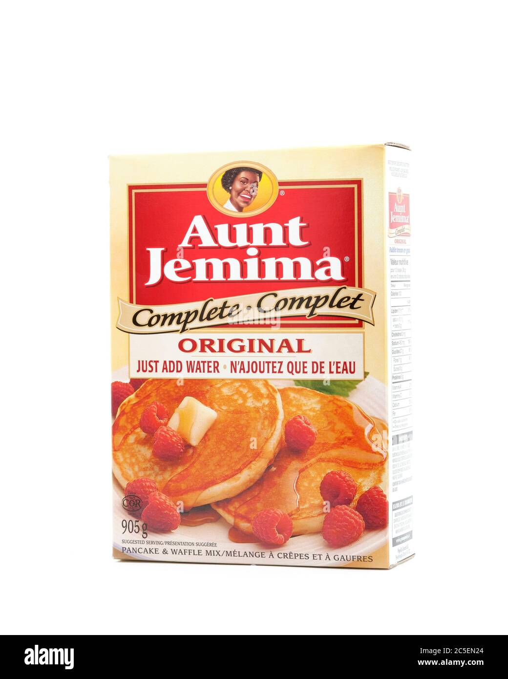 Quaker Oats a subsidiary or Pepsico is set to retire the 131 year old Aunt Jemima brand name after widespread protests against racism. Stock Photo