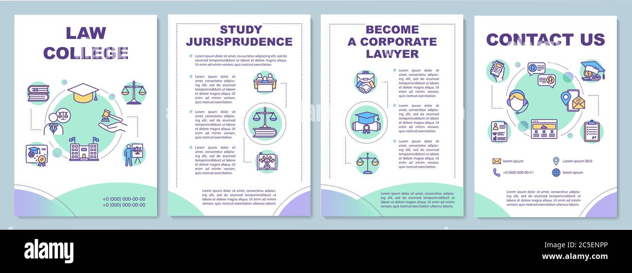 Law college brochure template Stock Vector Image & Art Alamy
