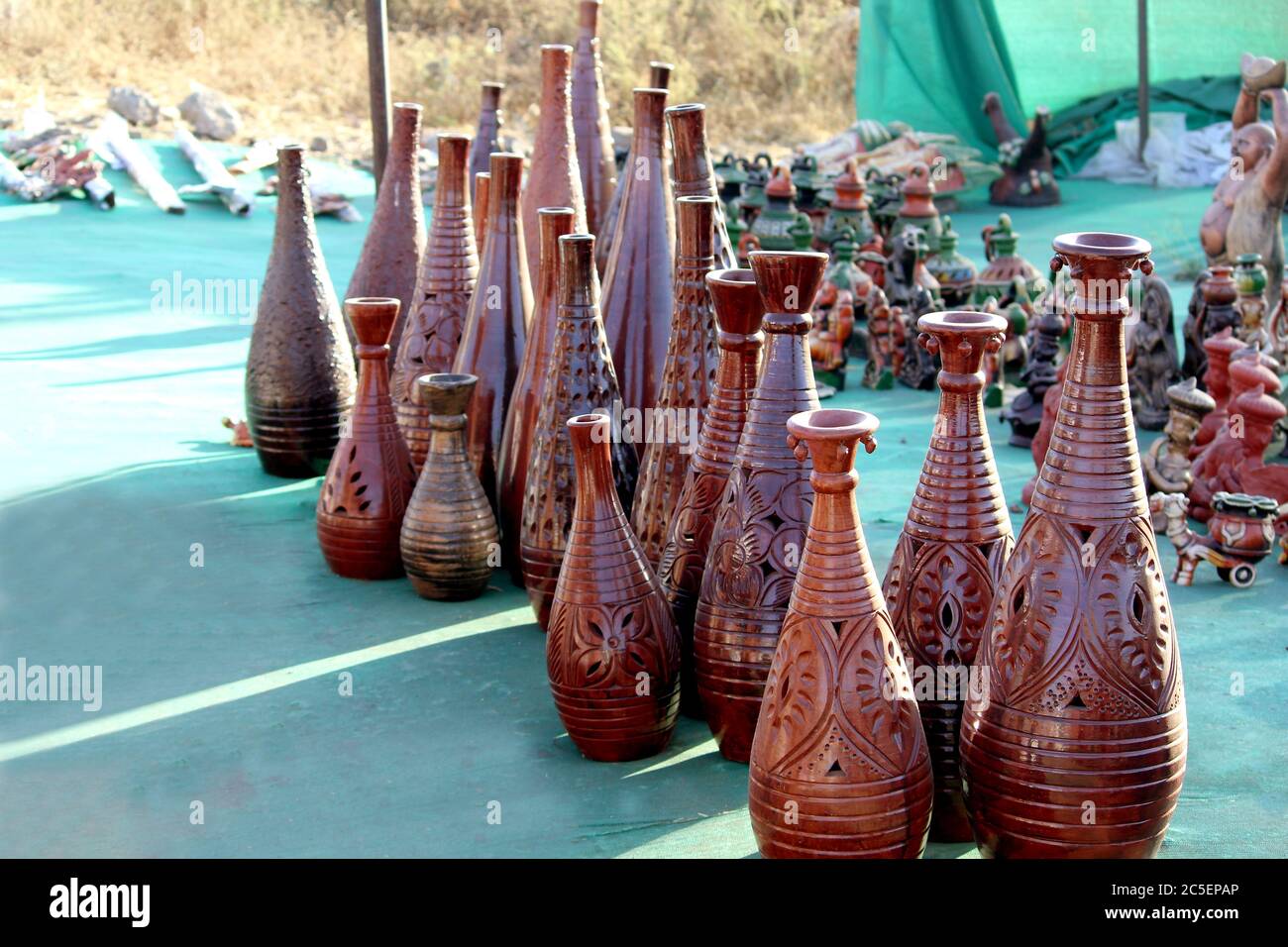 decorative clay vase collection Made with Earthen Mud, handcrafted